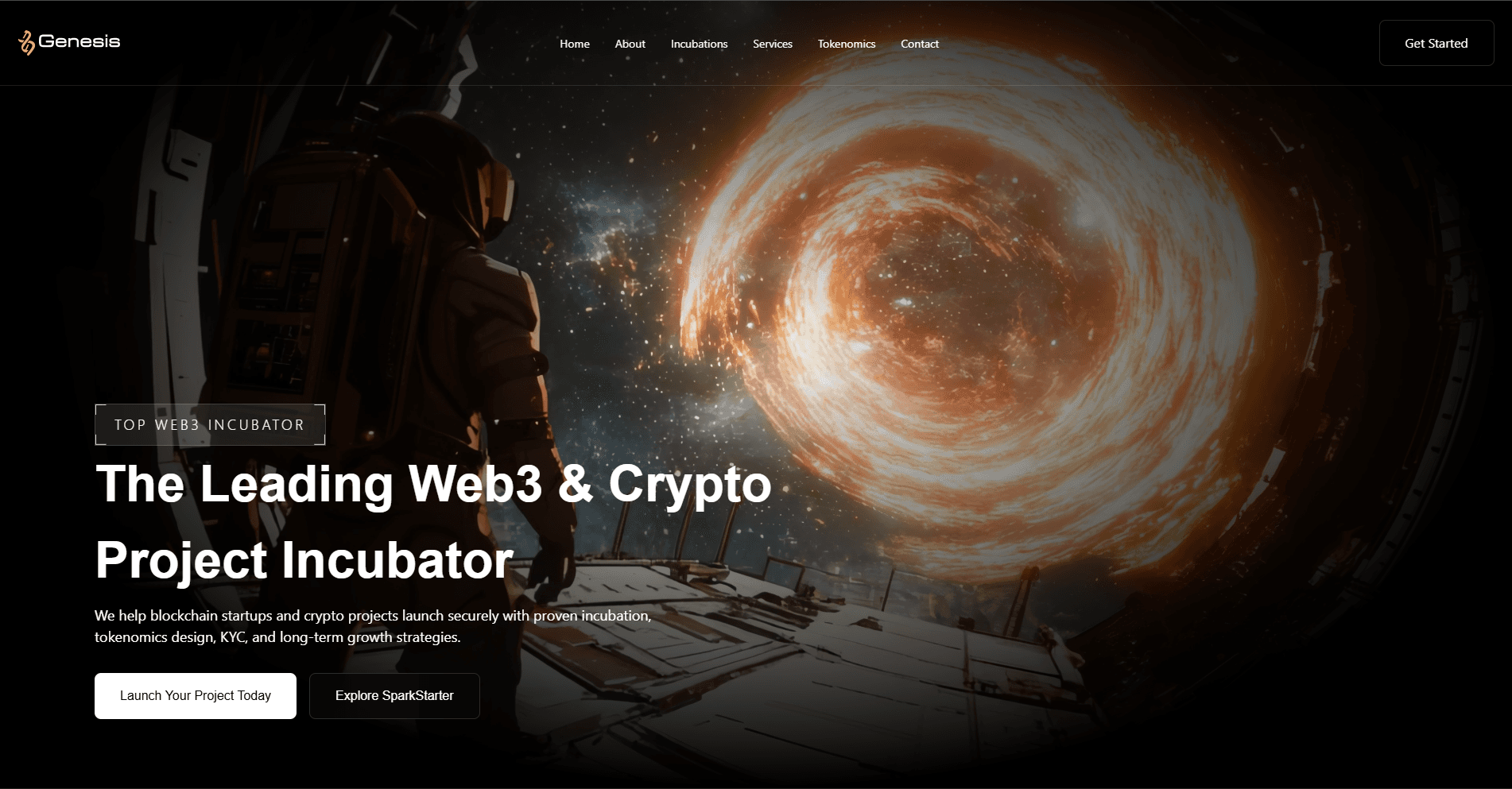 Genesis Landing Page