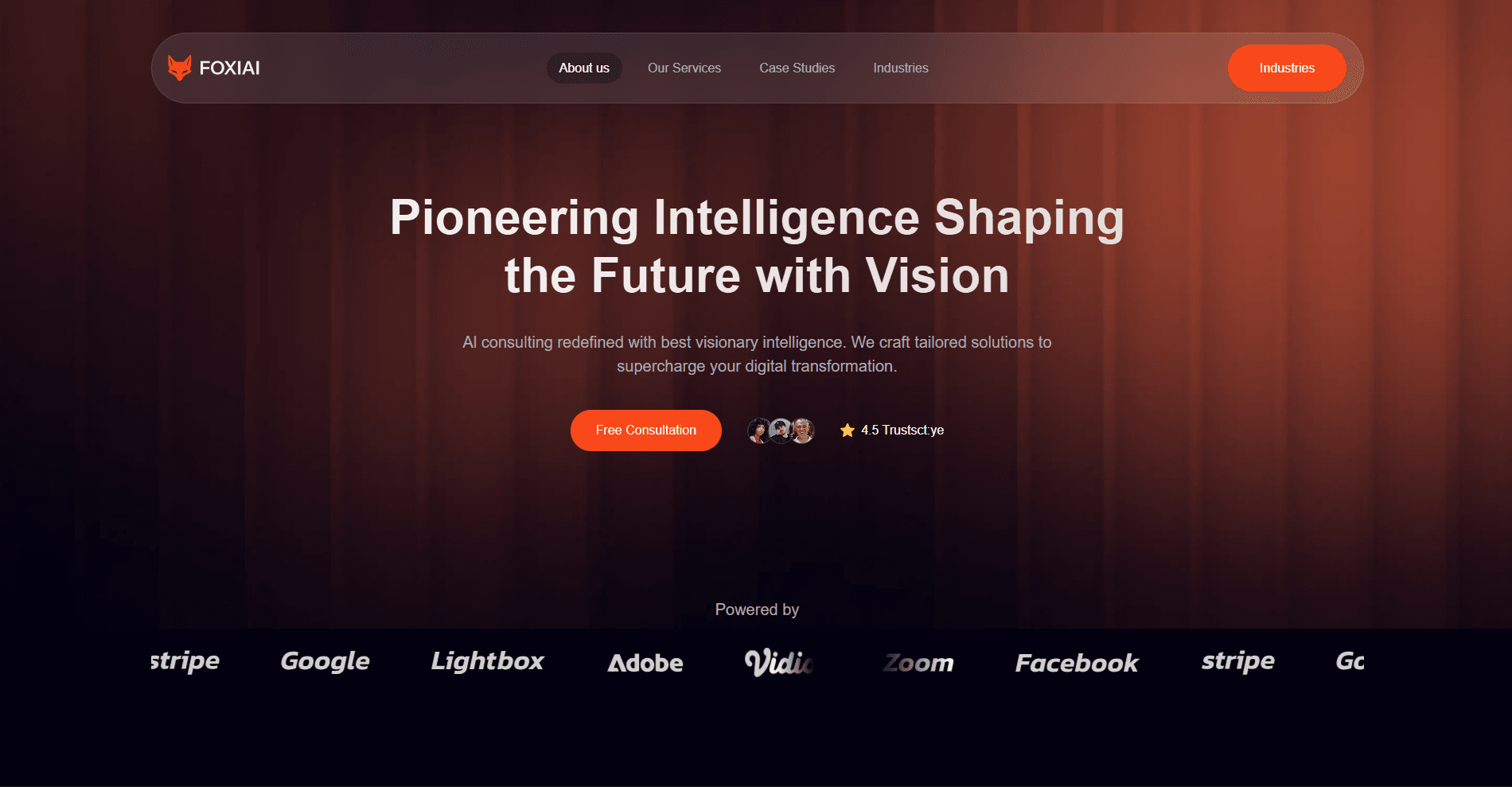FoxAI Landing Page